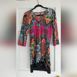 White Mark colorful dress